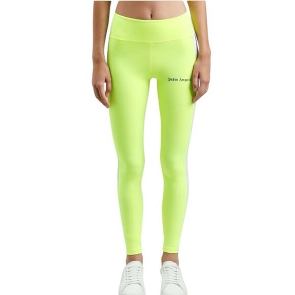 Palm Angels Leggings Neon Green Yellow Size Medium Track Leggings - Picture 4 of 9